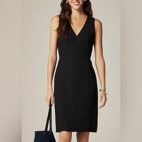 J.Crew Seamed sheath dress in black - Picture 4 of 8